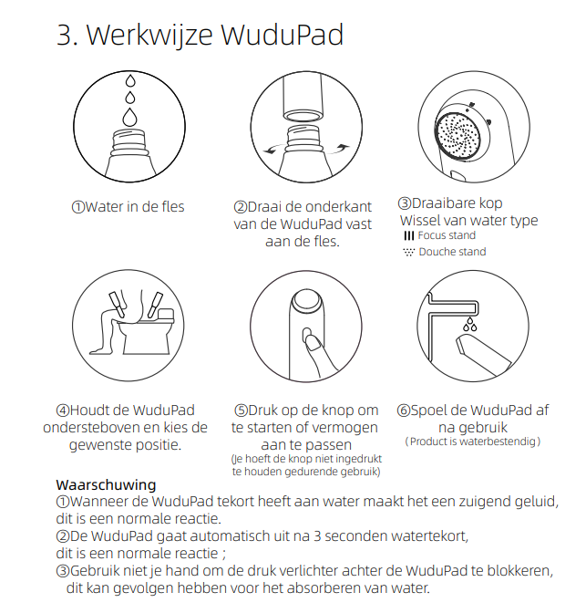 WUDU PAD + travel kit